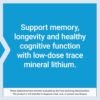 Life Extension Lithium 1000 mcg - for Brain Health, Anti-Aging & Longevity - Memory & Cognition, Mood Support Supplement -Once Daily - Gluten-Free, Non-GMO - 100 Count