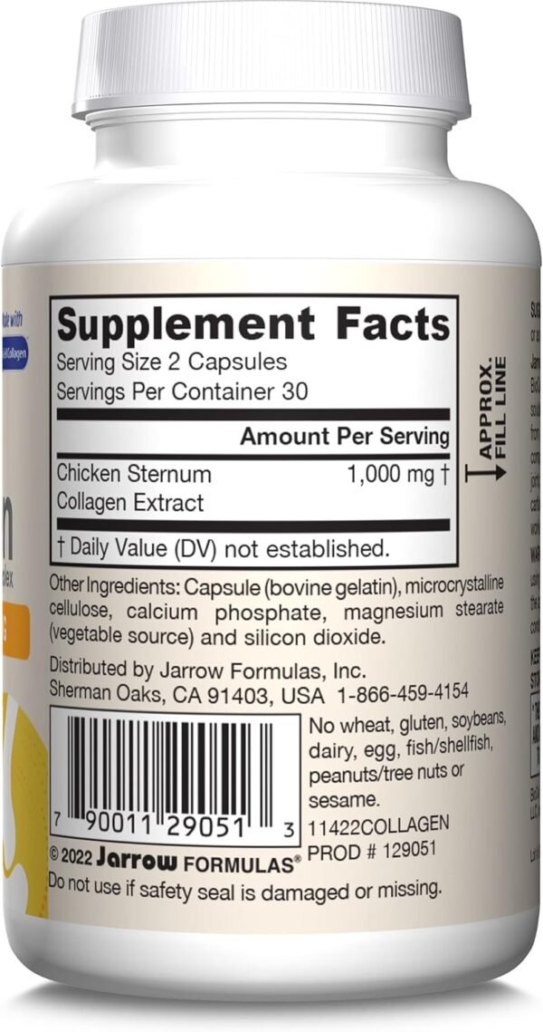 71c-XfTsToL._AC_SL1500_.jpg Jarrow Formulas Type II Collagen Complex 1000 mg Supplements, Supports Skin and Joint Health, 60 Capsules, 30 Day Supply