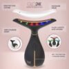 GLO24K Red Light Beauty Device for Face and Neck - Based on Triple Action LED, Thermal, and Vibration Technologies