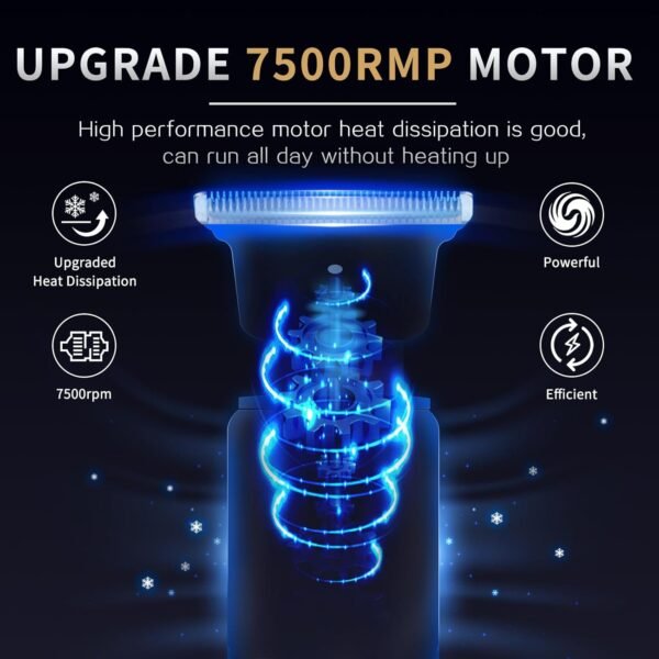 Ufree Professional Beard Trimmer for Men, Zero Gapped T-Blade Hair Clipper & Mustache Trimmer Kit with LCD Display, Precision Edgers for Haircut & Grooming, Barber-Grade Electric Shaver, Gifts for Men