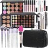 Makeup Kit For Girls,Full Makeup Set For Wonmen Includes 40 Colors Eyeshadow Palette Lip Gloss Liquid Lipstick Make up Sponge Brushes Eyebrow Concealer With Makeup Bag