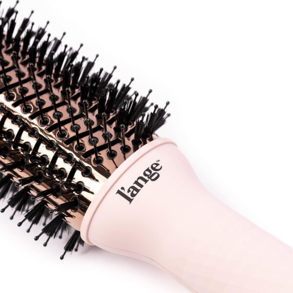71ckCvD8bYL._AC_SL1500_.jpg L'ANGE HAIR Le Volume 2-in-1 Titanium Blow Dryer Brush | Hot Air Brush in One with Oval Barrel | Hair Styler for Smooth, Frizz-Free Results for All Hair Types (Blush - 75 mm)