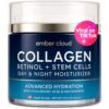 71cor8FlSPL._SL1500_.jpg Collagen Face Moisturizer with Stem Cells Retinol Hyaluronic Acid Niacinamide - Anti-Aging Collagen Face Cream with Airless Pump - Day & Night Moisturizer for Wrinkles - Made in USA