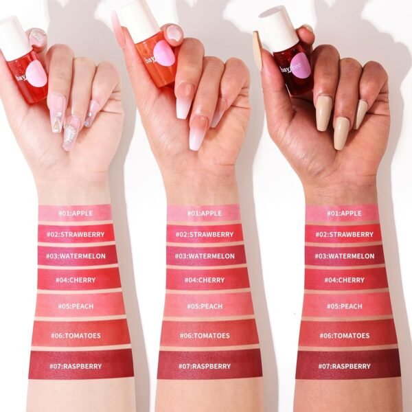 71d3GmbQHlL._SL1500_.jpg Lip Tint Stain Set, Korean Water Tint Lightweight Non-sticky, Waterproof Long Lasting Liquid Blush & Lip Stain, Transfer-Proof, Matte Finish Lip Color Makeup (made into jam)