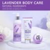 LUCOTIYA Lavender Spa Gift Set for Her,Hand Cream,Lavender Essential Oil,Body Butter ,Lavender Scented Candle,Bath Bombs,Soap