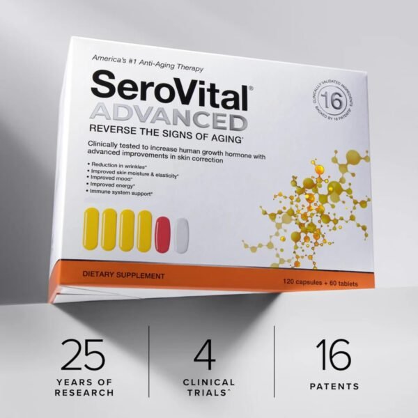 71d5rNKGSL._AC_SL1500_.jpg Serovital Advanced for Women - Anti-Aging Supplement for Women - Skin Benefits, Energy, and Sleep - 30 Day Supply