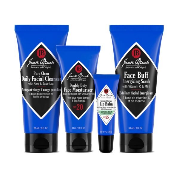 Jack Black Set for Men – Mens Skin Care Kit, Mens Skincare Gift Set