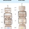 71dbWKPVcRL._AC_SL1500_.jpg BAGSMART Toiletry Bag Hanging Travel Makeup Organizer with TSA Approved Transparent Cosmetic Bag Makeup Bag for Full Sized Toiletries, Large-Blck