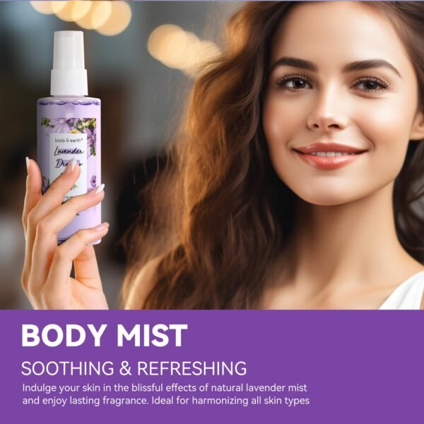 71dvOojgsAL._SL1500_.jpg BODY & EARTH Body Mist Gift Set - Spa Gifts for Women, Perfume, Body Lotion, and Body Scrub in a Lavender Dreams Box- Perfect Birthday Gifts for Moms, and Special Occasions,Unique Gift Ideas for Her