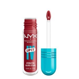 71dzmdy7B4L._SL1500_.jpg NYX PROFESSIONAL MAKEUP Lip IV Hydrating Glossy Lip Stain with 12HR Hydration - Bubblegum Burst (Pink)