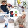 Red Light Therapy Knee Brace Wireless Rechargeable with Pulse & Heating Modes, 660nm & 850nm Near-Infrared Light for Knee, Elbows & Shoulders Ideal for Elderly & Athletes FSA HSA Eligible