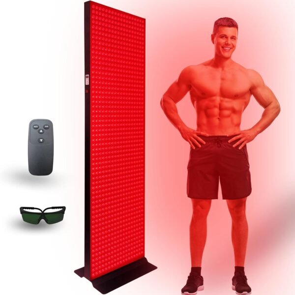 Red Light Therapy Device for Full Body & Face, 660nm & 850nm, Near Infrared Dual-Chip Clinical Grade LED Panel for Beautiful Skin, Weight & Pain Management and Overall Wellness (5040-PRO 1008-LED)