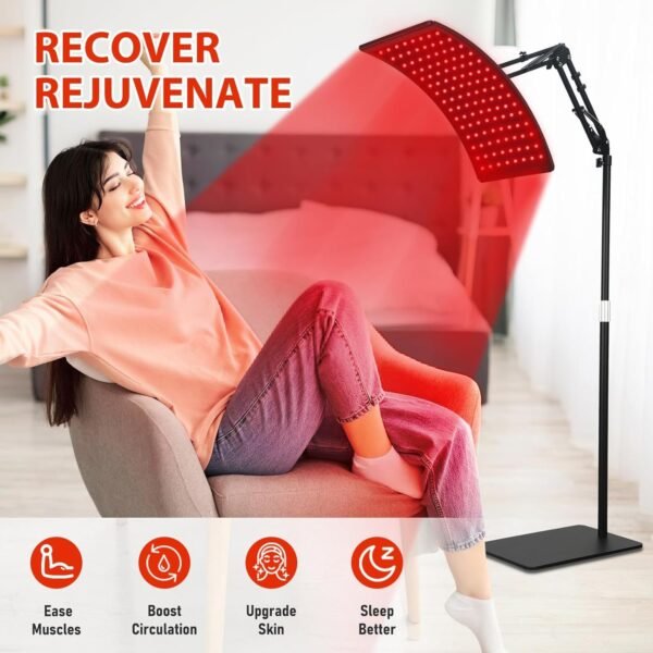 71efYN9LzvL._AC_SL1500_.jpg Red Light Therapy for Face and Body, Red Infrared Light Therapy Lamp with Stand Led 660nm & 850nm Infrared Light Device for Body