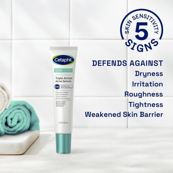 71ejux8qowL._SL1500_.jpg Cetaphil Gentle Clear Triple-Action Acne Treatment Serum with Salicylic Acid, Treats and Prevents Acne, Great for Post-Acne Marks, for All Skin Types, 1oz