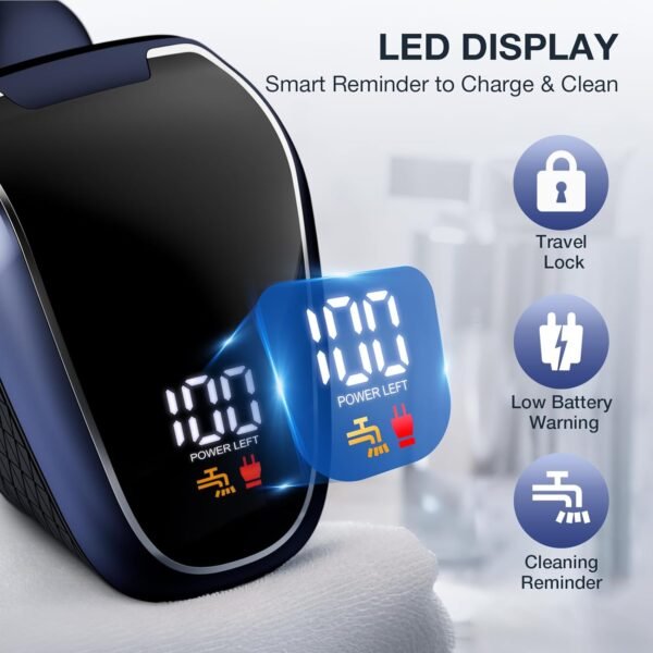 Head Shavers for Bald Men: 5-in-1 Electric Razor - Waterproof Shaving Grooming Kit for Balder - Turbo Speed & Precision Blades - Gift for Father