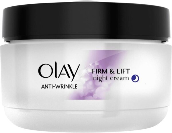 Olay Anti-Wrinkle Firm and Lift Night Cream for 40+, 1.7 Ounce