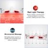Under-Eye Red Light Therapy Device, Red Light Therapy Glasses Microcurrent Eye Massager Red Light Eye Mask for Eye Bags Dark Circles Puffiness Wrinkles Fine Lines