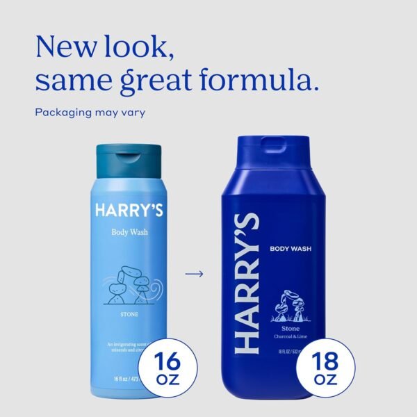 71fCPdd45DL._SL1500_.jpg Harry's Men's Body Wash - Stone - (3 Pack) 18 fl oz - Shower Gel for Men - No Parabens, Sulfates, or Dyes