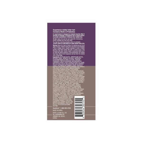 Dr. Groot Miracle in Shower Treatment for Hair Loss, Korean Hair Care, 5 Seconds to Smooth Hair, Rosemary Oil for Healthier-Looking Hair, Hair Rinse, Moisturizing Treatment,Scalp Revitalizing Solution