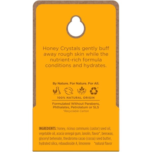 Burt's Bees Conditioning Honey Lip Scrub, Exfoliates & Conditions Dry Lips, with Honey Crystals, Use with Overnight Intense Treatment, Natural Origin Care, 0.25 oz.