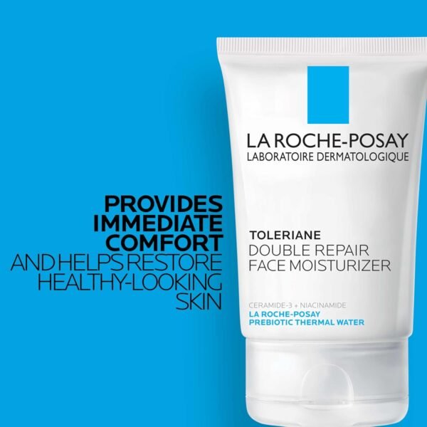 La Roche Posay Toleriane Double Repair Face Moisturizer, Daily Moisturizer Face Cream with Ceramide and Niacinamide for All Skin Types, Oil Free, Fragrance Free