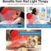 Wolezek Red Light Therapy Lamp with Lamp Holder, 660nm Red and 850nm Near Infrared Combo Wavelength LED Red Light Bulb, Light Therapy Device for Face and Body, Aluminium Shell, E27/E26 Standard