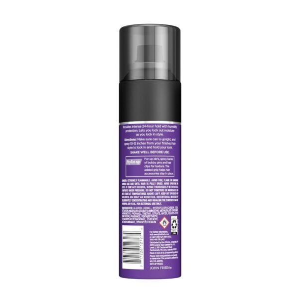 John Frieda Frizz Ease Moisture Barrier Hairspray, Firm Hold Hairspray, Seals Out Moisture, Blocks Frizz, Protects Against Heat, and Keeps Hair Straight with Long-Lasting Hold, 12 Oz