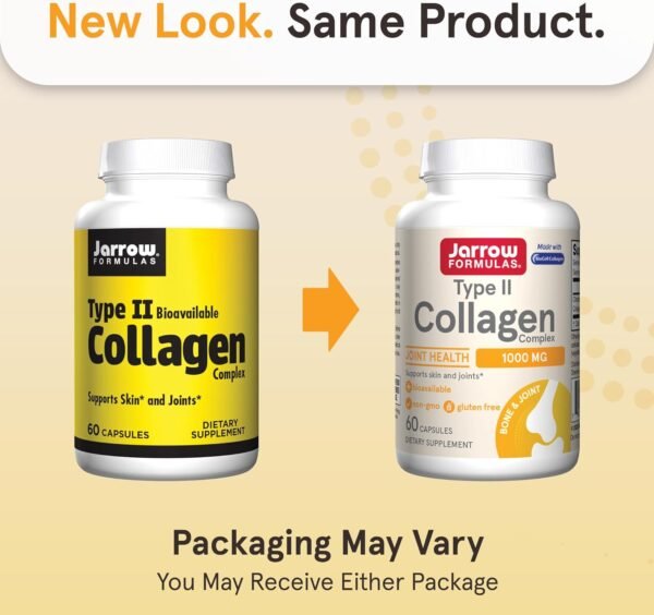 71gMZ5R8WQL._AC_SL1500_.jpg Jarrow Formulas Type II Collagen Complex 1000 mg Supplements, Supports Skin and Joint Health, 60 Capsules, 30 Day Supply