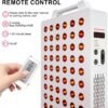 Red Light Therapy, 630/660/810/830/850nm 5 Wavelengths Red Near Infrared Light Device with 60 Dual Chip Clinical Grade LEDs, Remote Control, Timer for Face, Body, Pain Relief, BO-300 (White)