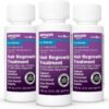 Amazon Basic Care Minoxidil Topical Solution USP, 2% Hair Regrowth Treatment for Women, 3-Month Supply, Unscented, 2 fl oz (Pack of 3)