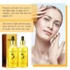 2Pcs Ginseng Polypeptide Anti-Ageing Essence, Ginseng Extract Anti Wrinkle Serum Gold Korean Ginseng Anti Aging Essential Oil for Tightening Sagging Skin Reduce Fine Lines Moisturizer 7 Fl Oz