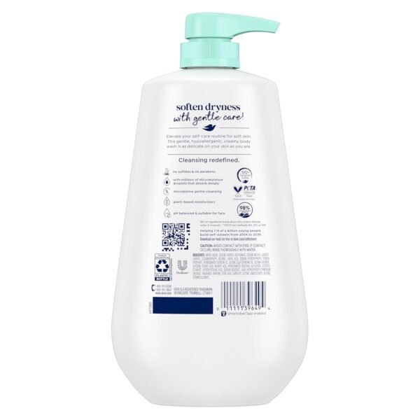 71hF9AmKldL._SL1500_.jpg Dove Body Wash with Pump Sensitive Skin For 24hr Lotion-Soft Skin Moisturizing Skin Cleanser Gentle Hypoallergenic Formula with No Sulfates No Parabens 30.6 oz