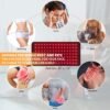 Red Light Therapy Infrared Light Therapy Pad Wearable Wrap Heating Pad for Body Pain Relief Back Waist Shoulder Knee Feet Faster Body Energy Recovery with Timer