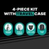 71haJMZXpHL._AC_SL1500_.jpg Conair Men Ear, Nose and Eyebrow Trimmer, Patented 360° Bevel Blade for No Pulls, Nicks or Cuts Guaranteed, Nose Hair Trimmer for Men, Non-Slip Grip, 5-Piece Kit with Travel Case
