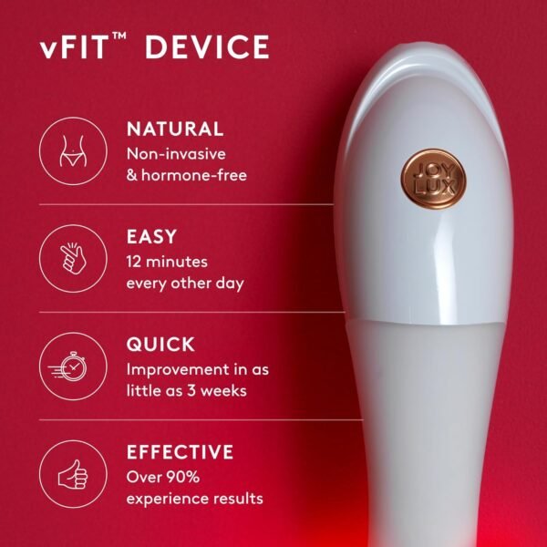 vFit and Photonic Gel Set, Red LED Light Intimate Health Device for Women, Wellness System for Menopausal Women & New Moms, Promotes Natural Hydration, Helps Tighten Pelvic Floor (2-Pack Set)