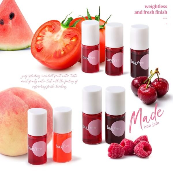 71hnKXLfYfL._SL1500_.jpg Lip Tint Stain Set, Korean Water Tint Lightweight Non-sticky, Waterproof Long Lasting Liquid Blush & Lip Stain, Transfer-Proof, Matte Finish Lip Color Makeup (made into jam)