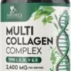 Collagen Peptides for Women & Men - Type I, II, III, V, X Multi Collagen, Hydrolyzed Collagen Supplement Supports Hair, Nail, Skin, Bone and Joint Health with Vital Nutrients & Proteins - 120 Capsules