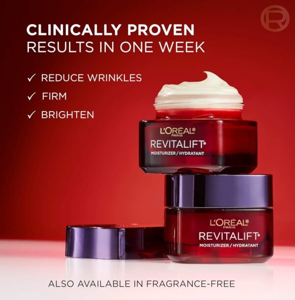 71iOhmf894L._SL1500_.jpg L'Oreal Paris Revitalift Triple Power Anti-Aging Face Moisturizer, Pro Retinol, Hyaluronic Acid & Vitamin C, Reduce Wrinkles 2.55 Oz