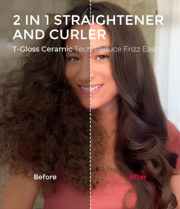 71iSNwV95XL._AC_SL1500_.jpg TYMO Thermal Brush Heated Round Brush - STYLUX 1.7 Inch Blowout Volumizer with Flexi-Fit Tech for Hair Straightening, Curling Styler Tool, Hair Straightener and Curler 2 in 1, Dual Voltage, Gold