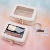71ixOCNrUOL._AC_SL1500_.jpg Aveniee Clear Makeup Bag Organizer, Travel Toiletry Bag Cosmetic Case for Women, Portable Make Up Skincare Pouch Car Organizer Bag with Zippers for Essentials,White