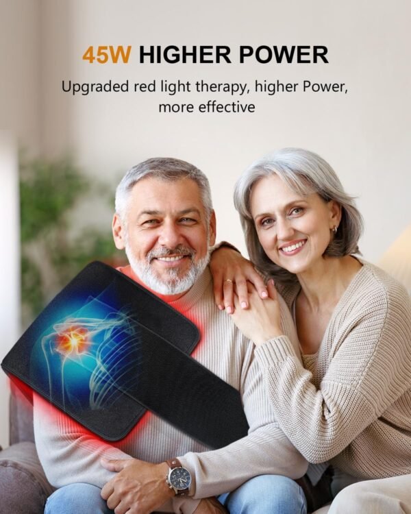 Red Light Therapy for Body, 31.5" x 11.8" Large Red Light Therapy Pad, 360 LEDs with 660nm Redlight & 850nm Infrared Light Therapy for Waist Back Shoulder Neck Pain Relief