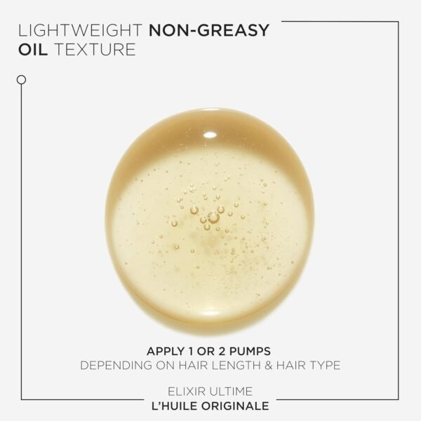 Kerastase Elixir Ultime Refillable Hair Oil - Hydrates & Smoothes Frizz, Adds Shine, With Wild Camellia, Nourishes & Strengthens Hair