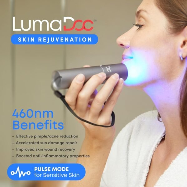 FSA HSA Approved Red Light Therapy Torch with Blue and Near Infrared Light, Effective Treatment Device for Body, Face, Neck, Back, 460nm 630nm 660nm 850nm and 940nm