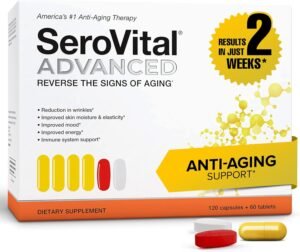 71jf-jkvybL._AC_SL1500_.jpg Serovital Advanced for Women - Anti-Aging Supplement for Women - Skin Benefits, Energy, and Sleep - 30 Day Supply