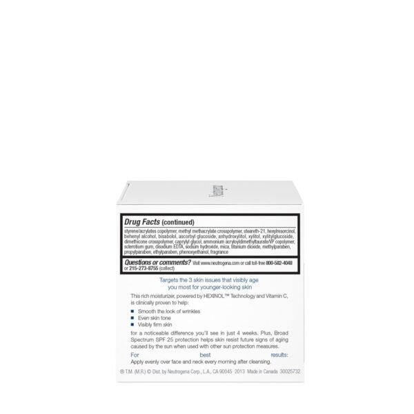 Neutrogena Triple Age Repair Face Moisturizer with SPF 25, 1.7 oz Jar, Anti-Aging Face Cream, SPF Moisturizer & Neck Cream, Anti Wrinkle Lotion for Dark Spots, Glycerin & Shea Butter