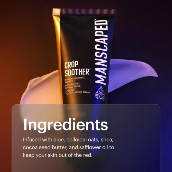 MANSCAPED® Crop Soother™ Groin Grooming Aftershave Lotion - Infused with Aloe, Colloidal Oats, Shea, Cocoa Seed Butter, Safflower Oil for Soothing & Relief