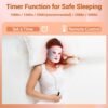 71k74j8e0OL._AC_SL1500_.jpg LED Face Mask Light Therapy, 4 Modes Portable Red Light Therapy for Face with 2000mAh Rechargeable Remote, Blue, Orange, 850NM Infrared & Red Light Mask, 400 LEDs for Anti-Aging, at Home