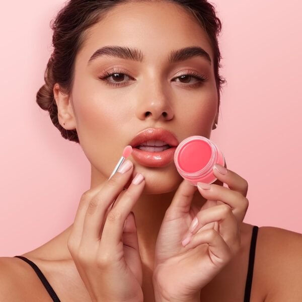 71k8ZCpMOSL._SL1500_.jpg Lip Scrub & Lip Mask Set, Cherry Lip Exfoliator Scrub, Christmas Gifts Stocking Stuffers Gift for Women, Overnight Suger Lip Treatment, Repair Dry Cracked Lips - with Lip Brush (10g*2)