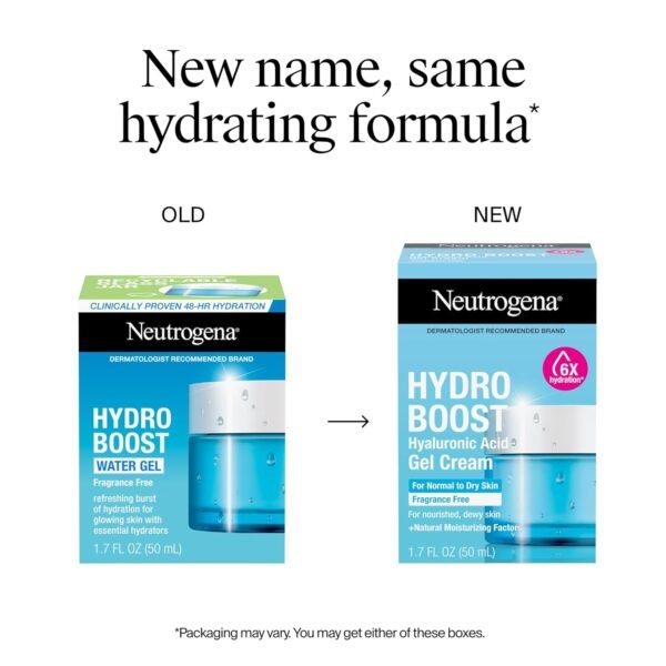 Neutrogena Hydro Boost Skincare Set, Hydro Boost Fragrance Free Gel Cream Face Moisturizer, 1.7 fl oz, & Trial Size Hydro Boost Fragrance Free Hydrating Gel Facial Cleanser, 0.5 fl oz