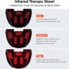 Red Light Therapy Neck Shoulder,Rechargeable Infrared Light Therapy Device for Body with Massage and Timer,Wearable 660nm&850nm Red Light Therapy Wrap Pads for Body at Home